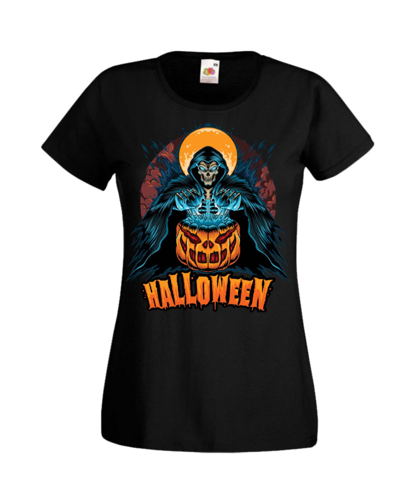 Дамска Тениска Хелоуин Вси Светии Halloween Halloween, October, Pumpkin, Spooky, Witch, Ghost, Candy, Trick Or Treat, Disguise, 