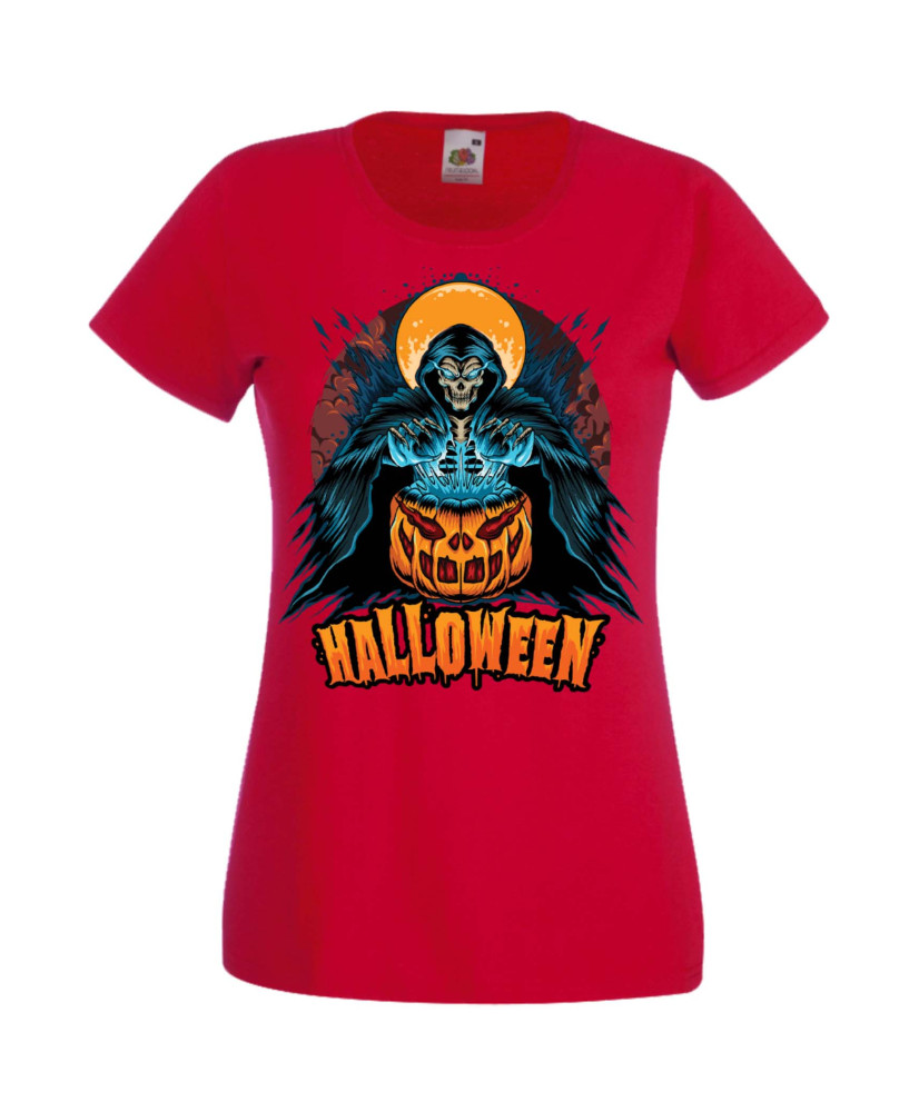 Дамска Тениска Хелоуин Вси Светии Halloween Halloween, October, Pumpkin, Spooky, Witch, Ghost, Candy, Trick Or Treat, Disguise, 