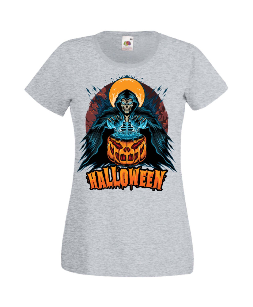 Дамска Тениска Хелоуин Вси Светии Halloween Halloween, October, Pumpkin, Spooky, Witch, Ghost, Candy, Trick Or Treat, Disguise, 