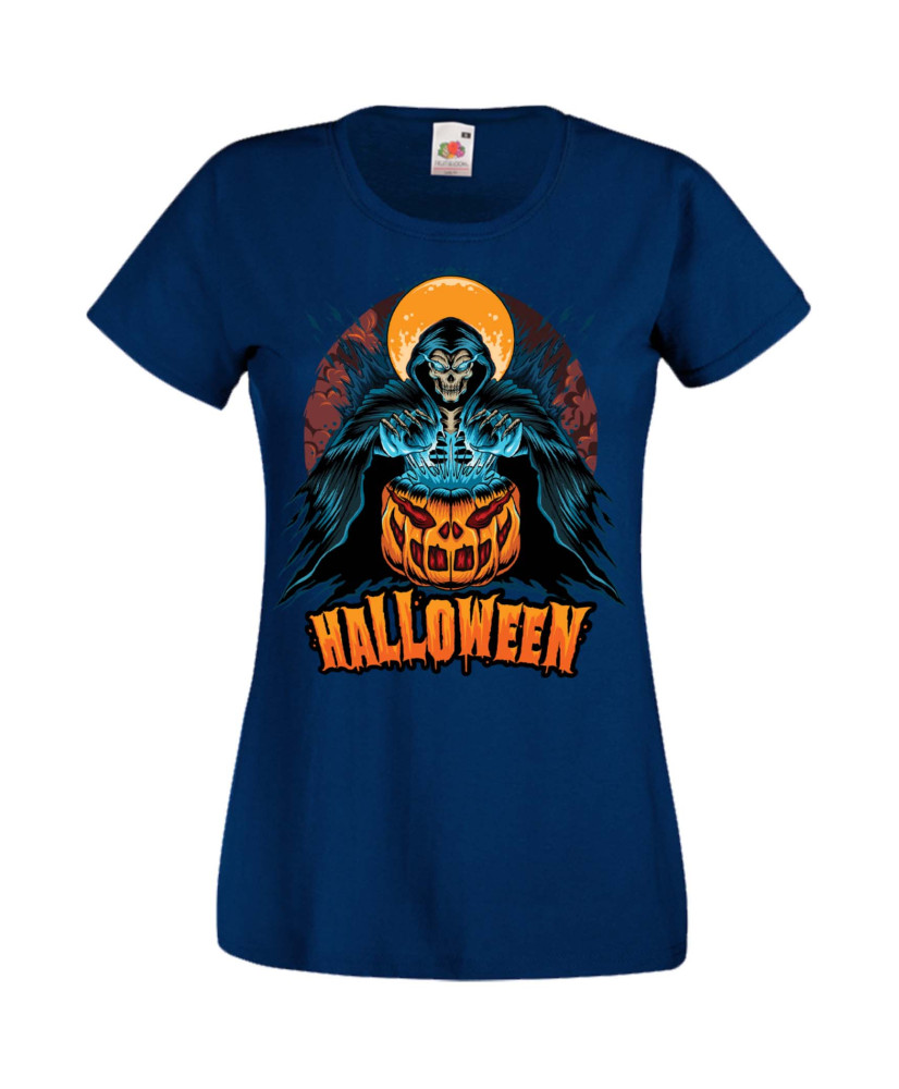 Дамска Тениска Хелоуин Вси Светии Halloween Halloween, October, Pumpkin, Spooky, Witch, Ghost, Candy, Trick Or Treat, Disguise, 
