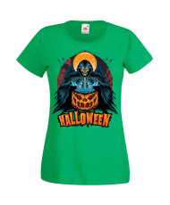 Дамска Тениска Хелоуин Вси Светии Halloween Halloween, October, Pumpkin, Spooky, Witch, Ghost, Candy, Trick Or Treat, Disguise, 