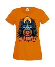 Дамска Тениска Хелоуин Вси Светии Halloween Halloween, October, Pumpkin, Spooky, Witch, Ghost, Candy, Trick Or Treat, Disguise, 