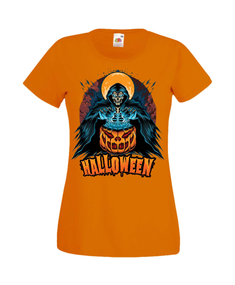 Дамска Тениска Хелоуин Вси Светии Halloween Halloween, October, Pumpkin, Spooky, Witch, Ghost, Candy, Trick Or Treat, Disguise, 
