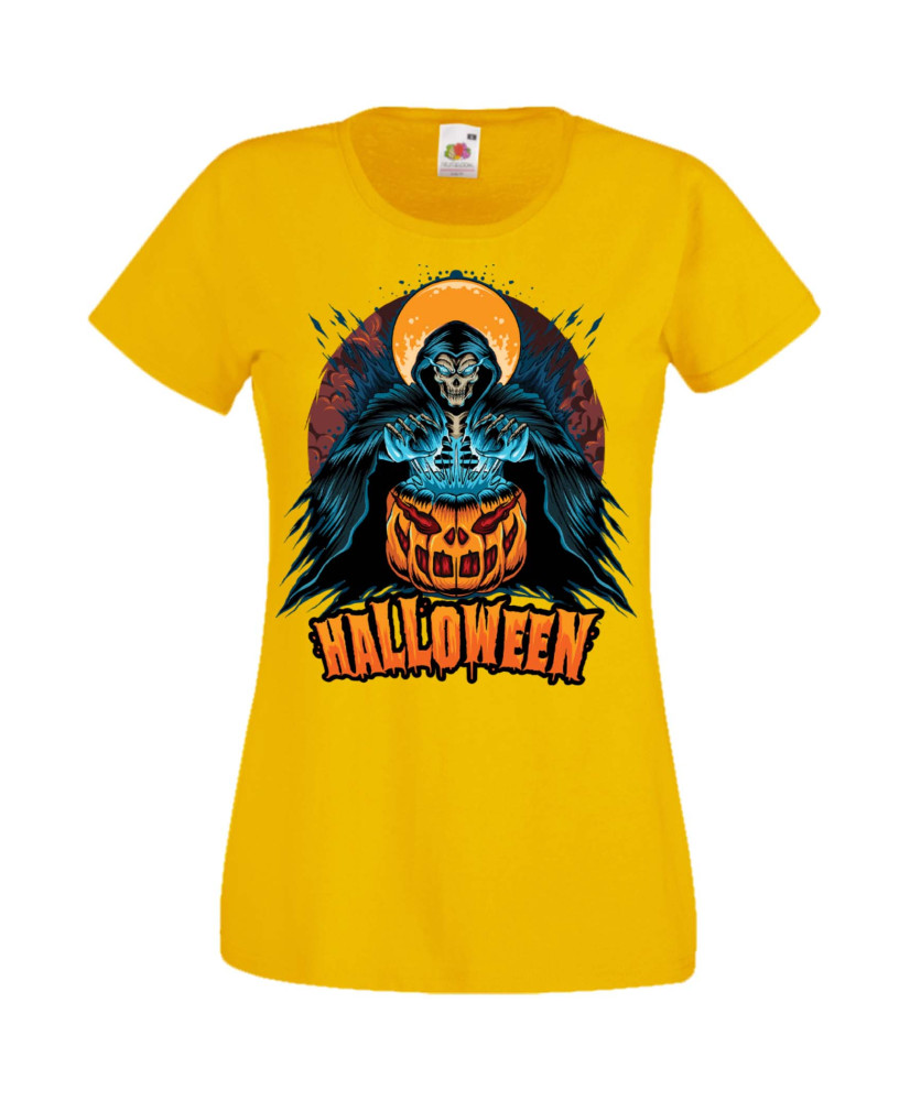 Дамска Тениска Хелоуин Вси Светии Halloween Halloween, October, Pumpkin, Spooky, Witch, Ghost, Candy, Trick Or Treat, Disguise, 