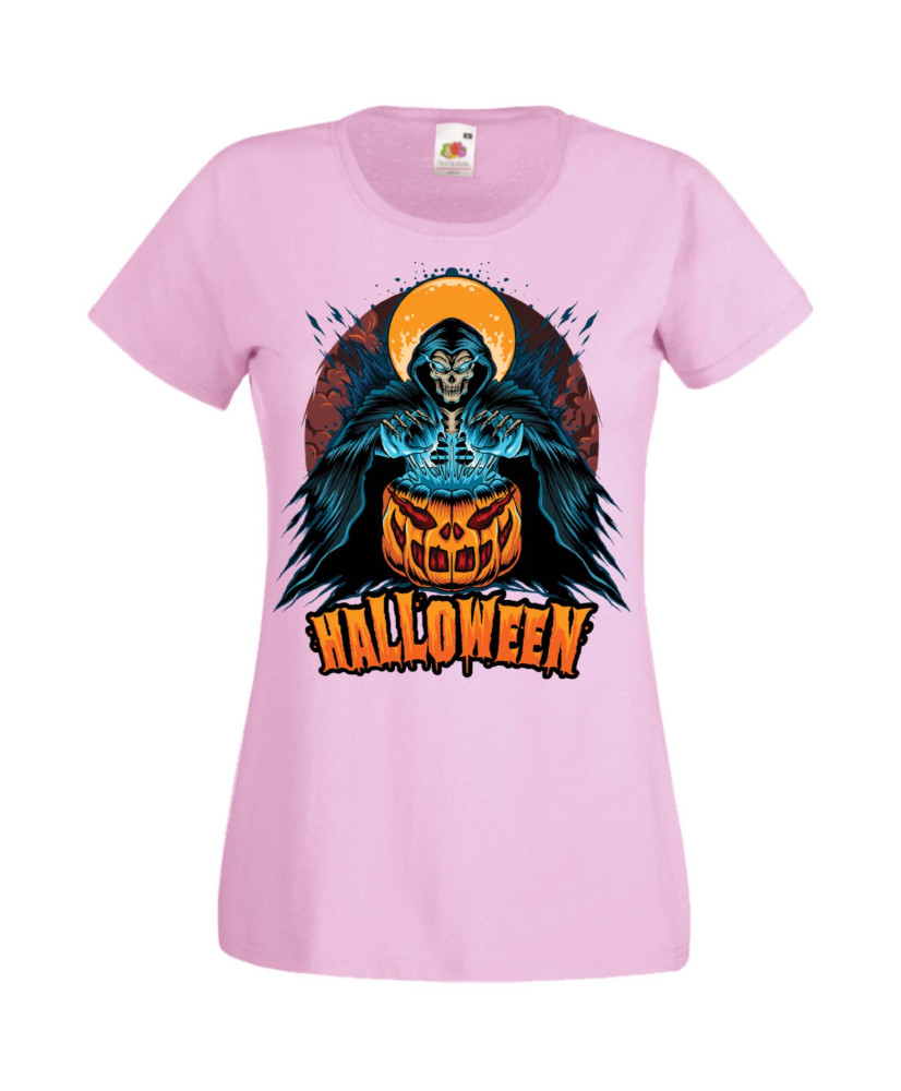 Дамска Тениска Хелоуин Вси Светии Halloween Halloween, October, Pumpkin, Spooky, Witch, Ghost, Candy, Trick Or Treat, Disguise, 