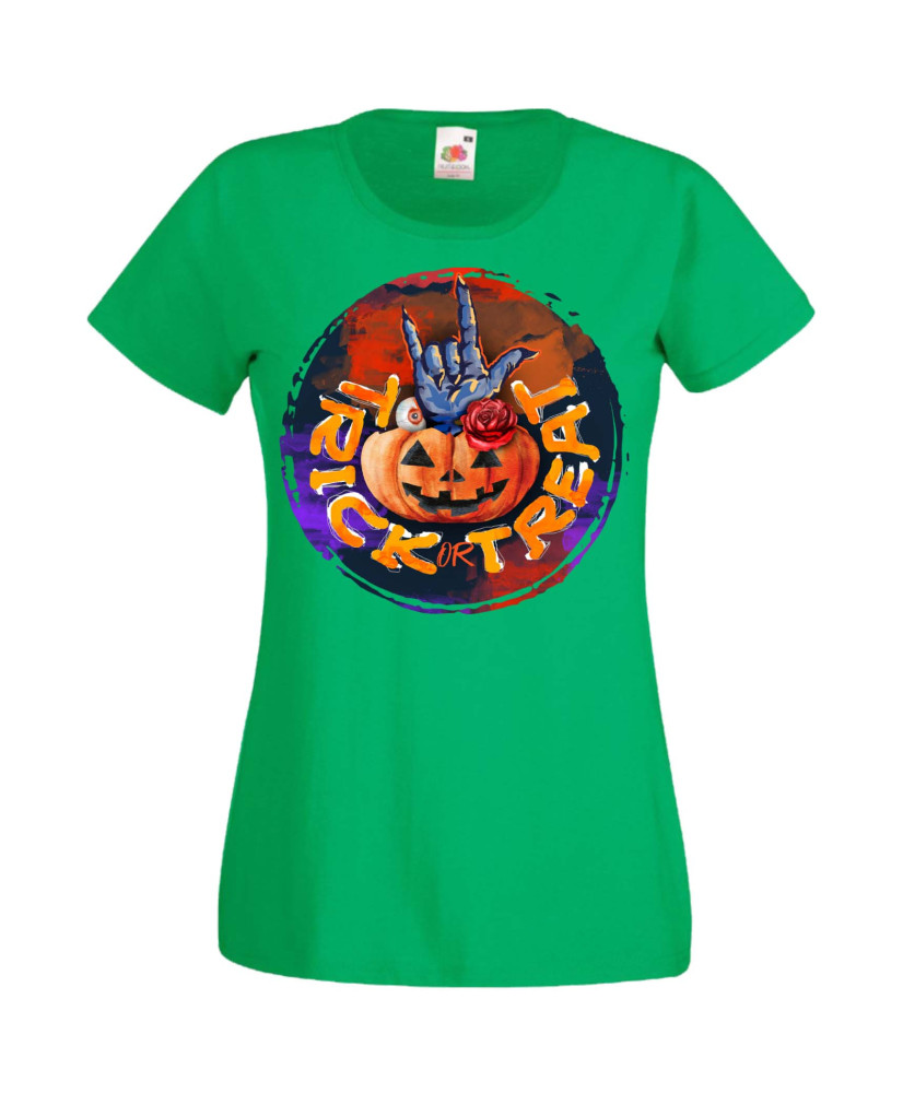 Дамска Тениска Хелоуин Вси Светии Halloween Halloween, October, Pumpkin, Spooky, Witch, Ghost, Candy, Trick Or Treat, Disguise, 