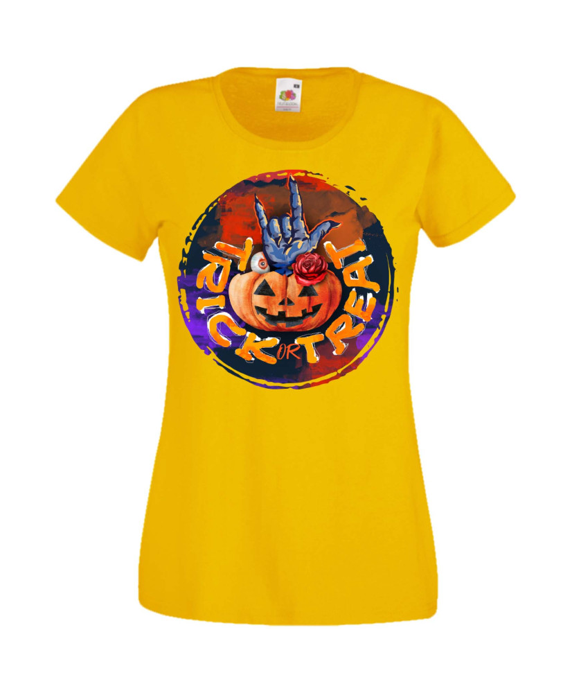 Дамска Тениска Хелоуин Вси Светии Halloween Halloween, October, Pumpkin, Spooky, Witch, Ghost, Candy, Trick Or Treat, Disguise, 