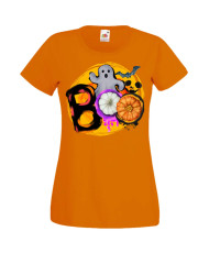 Дамска Тениска Хелоуин Вси Светии Halloween Halloween, October, Pumpkin, Spooky, Witch, Ghost, Candy, Trick Or Treat, Disguise, 