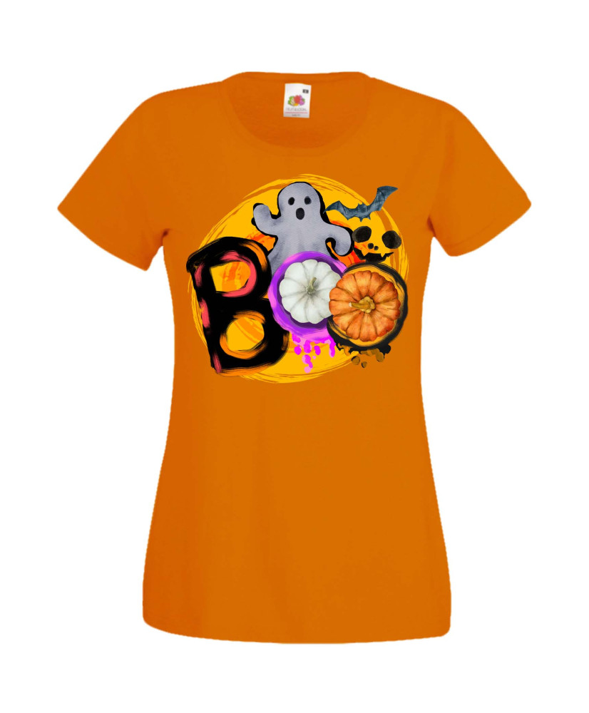 Дамска Тениска Хелоуин Вси Светии Halloween Halloween, October, Pumpkin, Spooky, Witch, Ghost, Candy, Trick Or Treat, Disguise, 