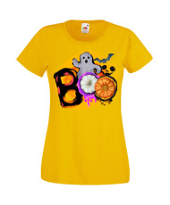 Дамска Тениска Хелоуин Вси Светии Halloween Halloween, October, Pumpkin, Spooky, Witch, Ghost, Candy, Trick Or Treat, Disguise, 