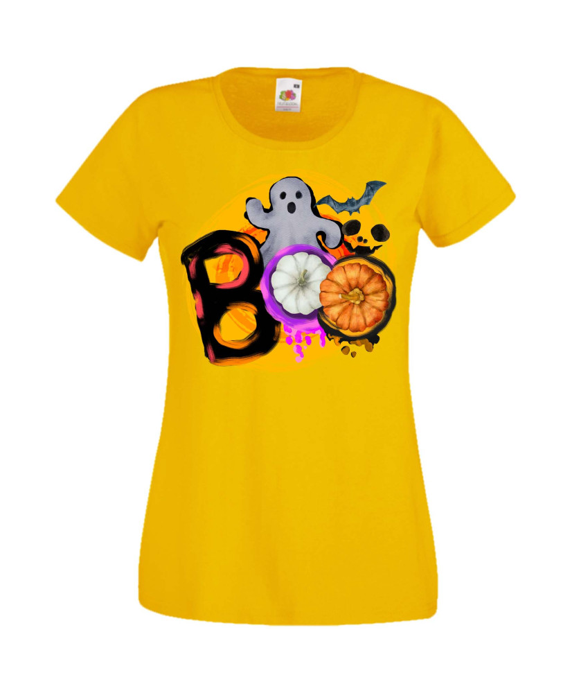 Дамска Тениска Хелоуин Вси Светии Halloween Halloween, October, Pumpkin, Spooky, Witch, Ghost, Candy, Trick Or Treat, Disguise, 