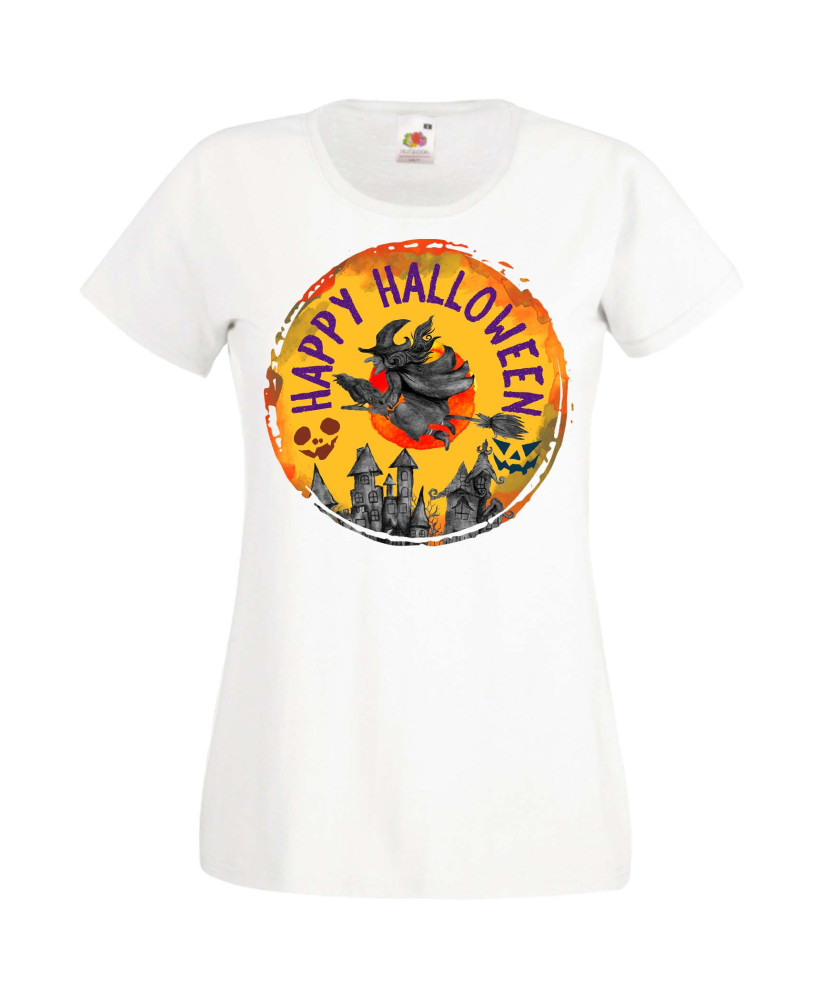 Дамска Тениска Хелоуин Вси Светии Halloween Halloween, October, Pumpkin, Spooky, Witch, Ghost, Candy, Trick Or Treat, Disguise, 