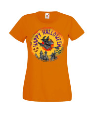 Дамска Тениска Хелоуин Вси Светии Halloween Halloween, October, Pumpkin, Spooky, Witch, Ghost, Candy, Trick Or Treat, Disguise, 