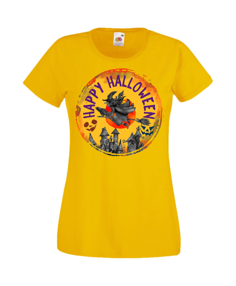 Дамска Тениска Хелоуин Вси Светии Halloween Halloween, October, Pumpkin, Spooky, Witch, Ghost, Candy, Trick Or Treat, Disguise, 