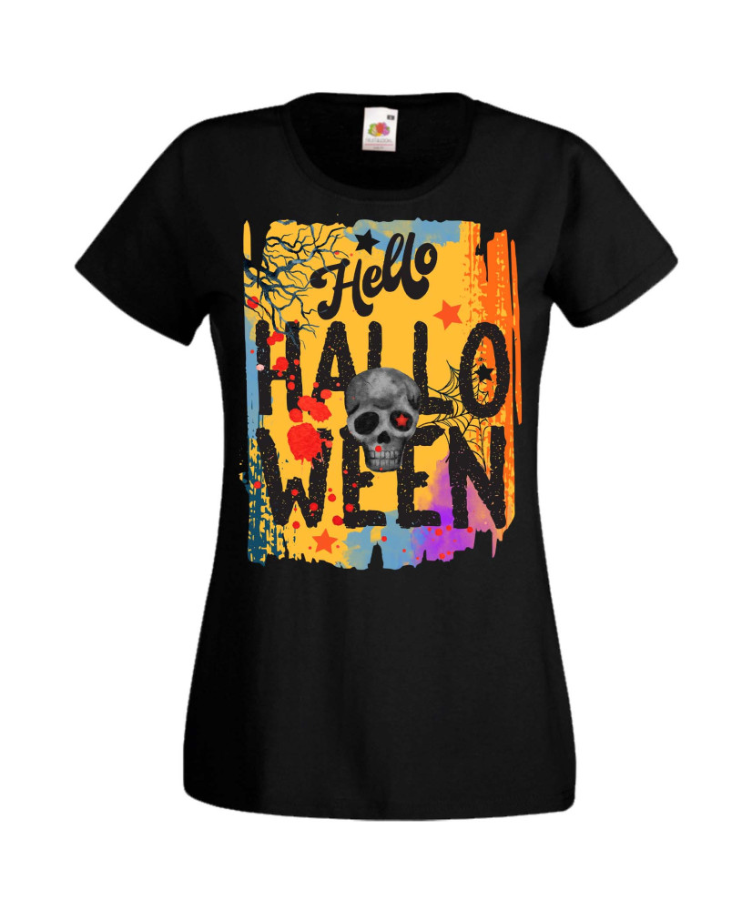 Дамска Тениска Хелоуин Вси Светии Halloween Halloween, October, Pumpkin, Spooky, Witch, Ghost, Candy, Trick Or Treat, Disguise, 