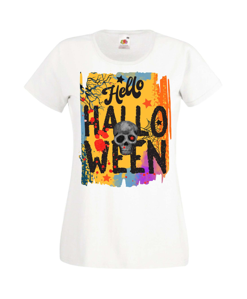 Дамска Тениска Хелоуин Вси Светии Halloween Halloween, October, Pumpkin, Spooky, Witch, Ghost, Candy, Trick Or Treat, Disguise, 