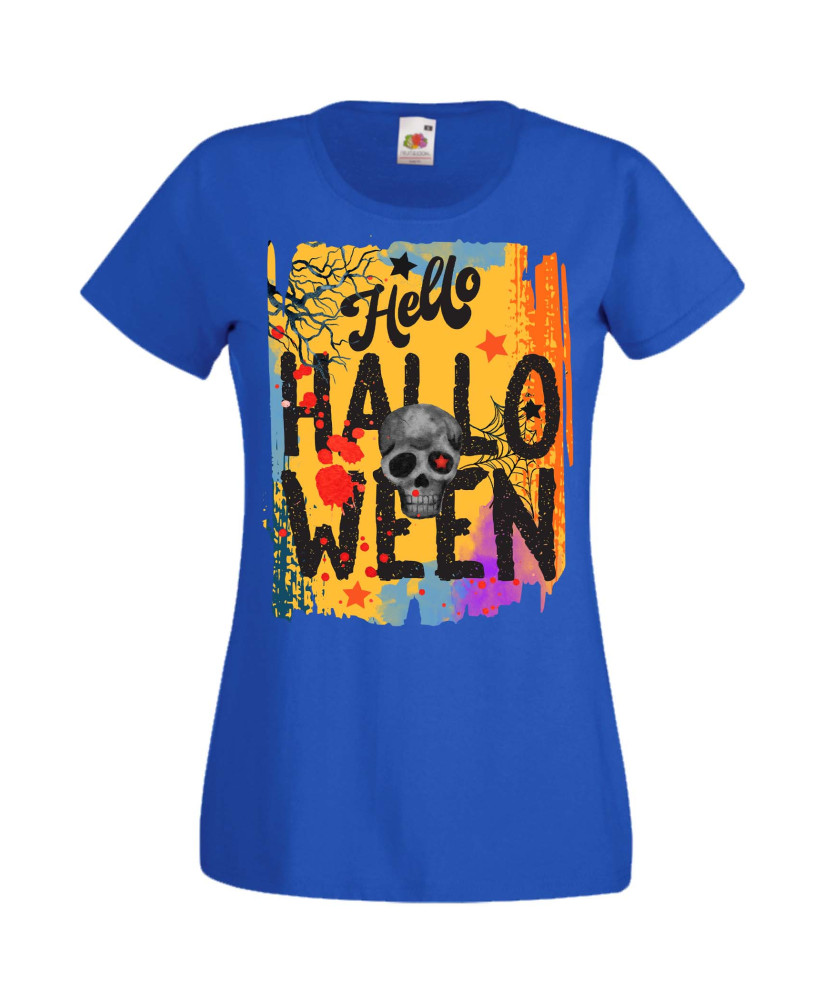 Дамска Тениска Хелоуин Вси Светии Halloween Halloween, October, Pumpkin, Spooky, Witch, Ghost, Candy, Trick Or Treat, Disguise, 