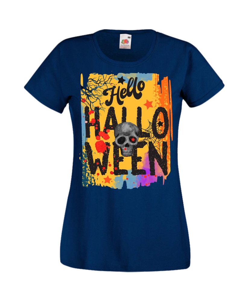 Дамска Тениска Хелоуин Вси Светии Halloween Halloween, October, Pumpkin, Spooky, Witch, Ghost, Candy, Trick Or Treat, Disguise, 