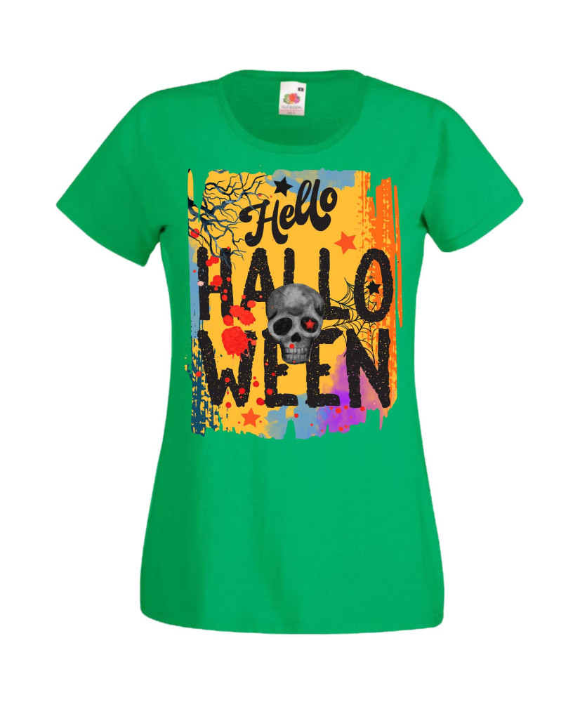 Дамска Тениска Хелоуин Вси Светии Halloween Halloween, October, Pumpkin, Spooky, Witch, Ghost, Candy, Trick Or Treat, Disguise, 