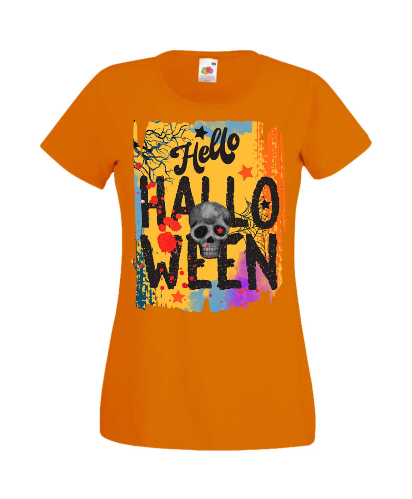 Дамска Тениска Хелоуин Вси Светии Halloween Halloween, October, Pumpkin, Spooky, Witch, Ghost, Candy, Trick Or Treat, Disguise, 