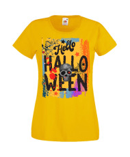 Дамска Тениска Хелоуин Вси Светии Halloween Halloween, October, Pumpkin, Spooky, Witch, Ghost, Candy, Trick Or Treat, Disguise, 