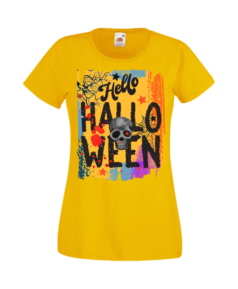Дамска Тениска Хелоуин Вси Светии Halloween Halloween, October, Pumpkin, Spooky, Witch, Ghost, Candy, Trick Or Treat, Disguise, 