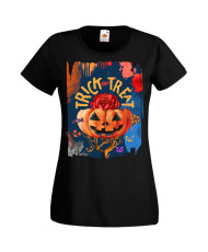 Дамска Тениска Хелоуин Вси Светии Halloween Halloween, October, Pumpkin, Spooky, Witch, Ghost, Candy, Trick Or Treat, Disguise, 