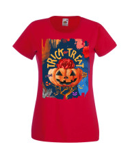 Дамска Тениска Хелоуин Вси Светии Halloween Halloween, October, Pumpkin, Spooky, Witch, Ghost, Candy, Trick Or Treat, Disguise, 