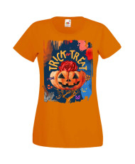 Дамска Тениска Хелоуин Вси Светии Halloween Halloween, October, Pumpkin, Spooky, Witch, Ghost, Candy, Trick Or Treat, Disguise, 