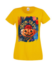 Дамска Тениска Хелоуин Вси Светии Halloween Halloween, October, Pumpkin, Spooky, Witch, Ghost, Candy, Trick Or Treat, Disguise, 