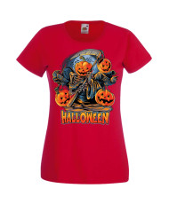 Дамска Тениска Хелоуин Вси Светии Halloween Halloween, October, Pumpkin, Spooky, Witch, Ghost, Candy, Trick Or Treat, Disguise, 