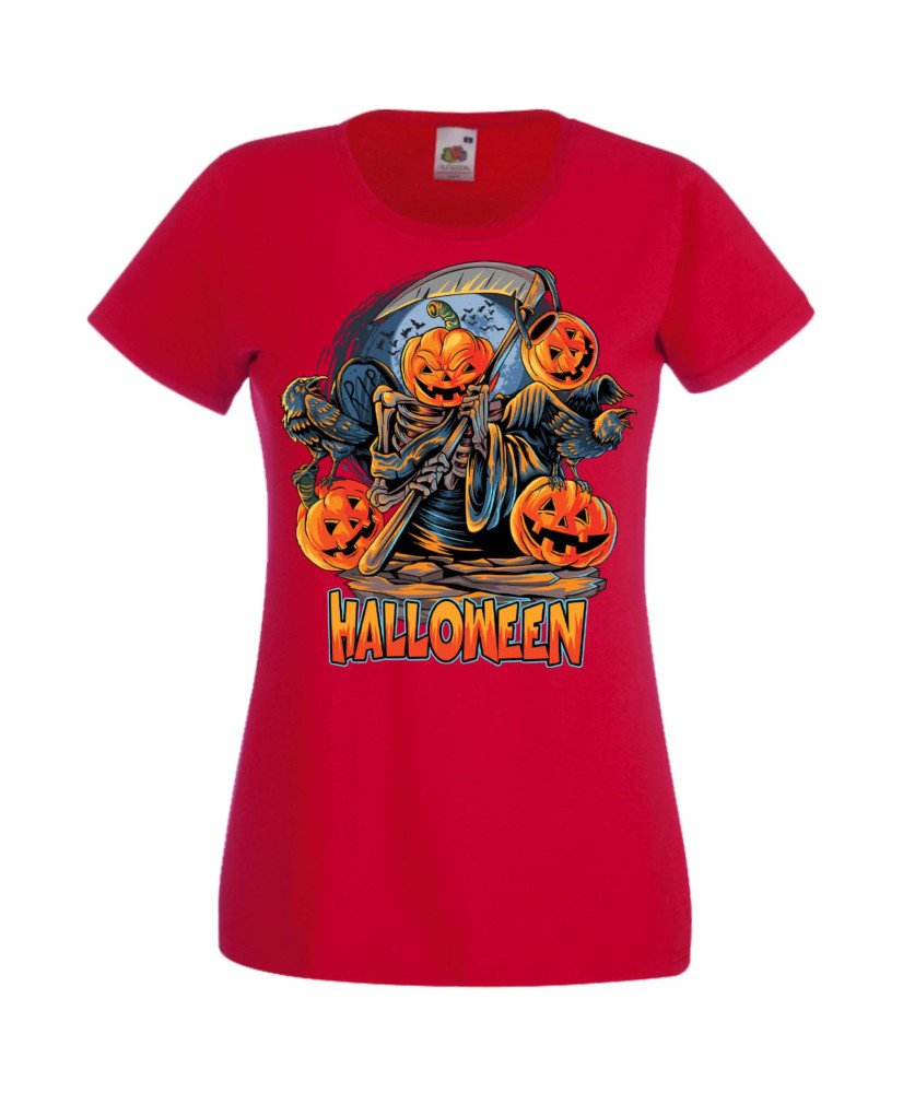 Дамска Тениска Хелоуин Вси Светии Halloween Halloween, October, Pumpkin, Spooky, Witch, Ghost, Candy, Trick Or Treat, Disguise, 