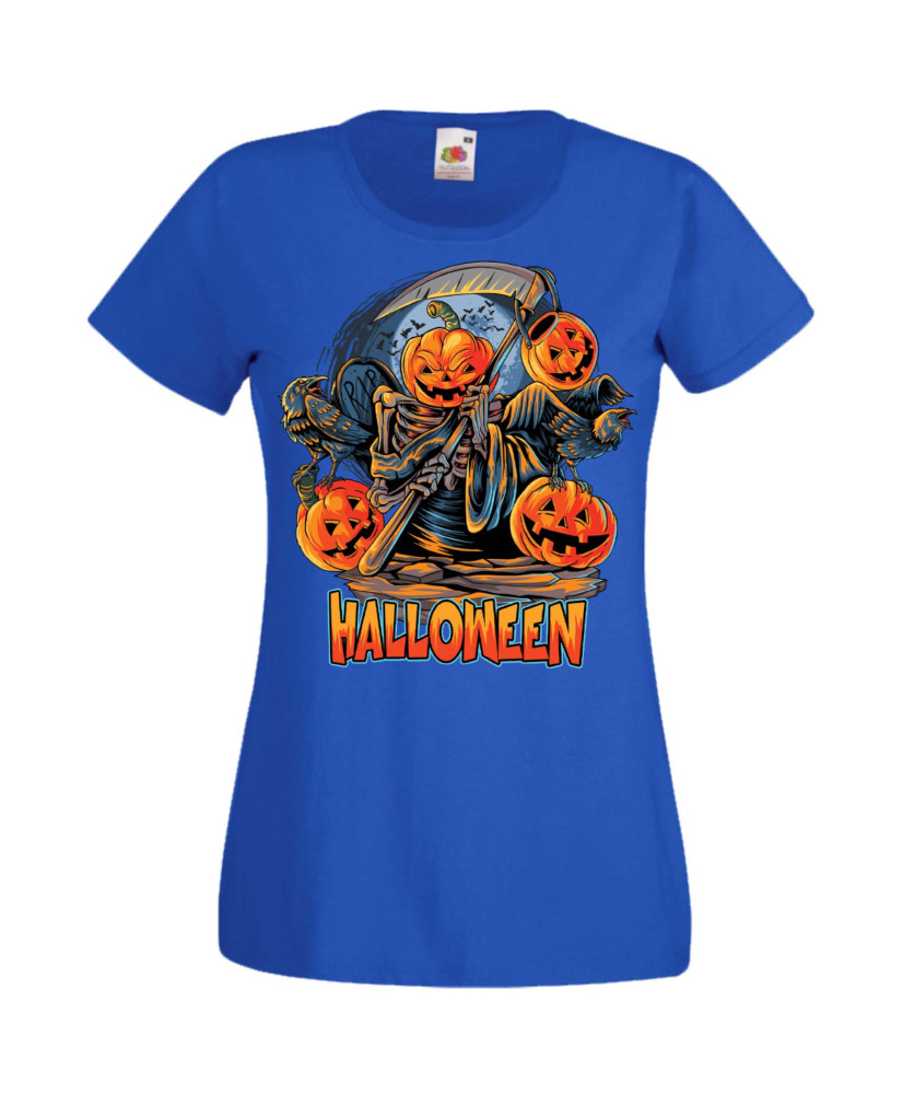 Дамска Тениска Хелоуин Вси Светии Halloween Halloween, October, Pumpkin, Spooky, Witch, Ghost, Candy, Trick Or Treat, Disguise, 