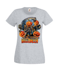 Дамска Тениска Хелоуин Вси Светии Halloween Halloween, October, Pumpkin, Spooky, Witch, Ghost, Candy, Trick Or Treat, Disguise, 