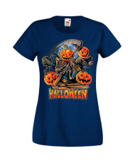 Дамска Тениска Хелоуин Вси Светии Halloween Halloween, October, Pumpkin, Spooky, Witch, Ghost, Candy, Trick Or Treat, Disguise, 