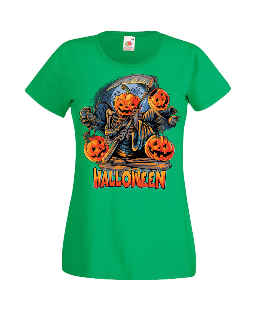 Дамска Тениска Хелоуин Вси Светии Halloween Halloween, October, Pumpkin, Spooky, Witch, Ghost, Candy, Trick Or Treat, Disguise, 