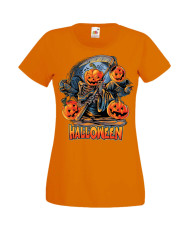 Дамска Тениска Хелоуин Вси Светии Halloween Halloween, October, Pumpkin, Spooky, Witch, Ghost, Candy, Trick Or Treat, Disguise, 