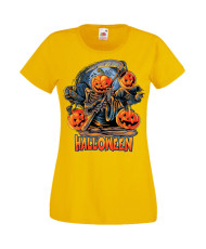 Дамска Тениска Хелоуин Вси Светии Halloween Halloween, October, Pumpkin, Spooky, Witch, Ghost, Candy, Trick Or Treat, Disguise, 
