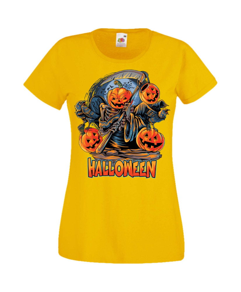 Дамска Тениска Хелоуин Вси Светии Halloween Halloween, October, Pumpkin, Spooky, Witch, Ghost, Candy, Trick Or Treat, Disguise, 