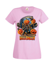 Дамска Тениска Хелоуин Вси Светии Halloween Halloween, October, Pumpkin, Spooky, Witch, Ghost, Candy, Trick Or Treat, Disguise, 