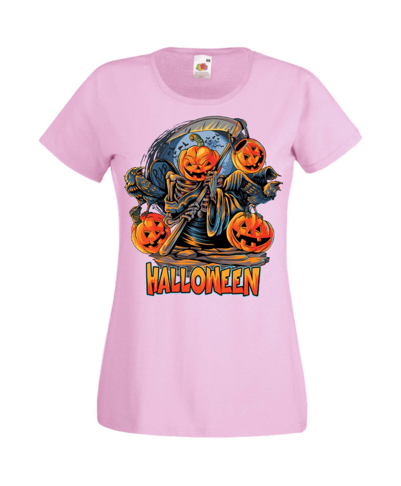 Дамска Тениска Хелоуин Вси Светии Halloween Halloween, October, Pumpkin, Spooky, Witch, Ghost, Candy, Trick Or Treat, Disguise, 