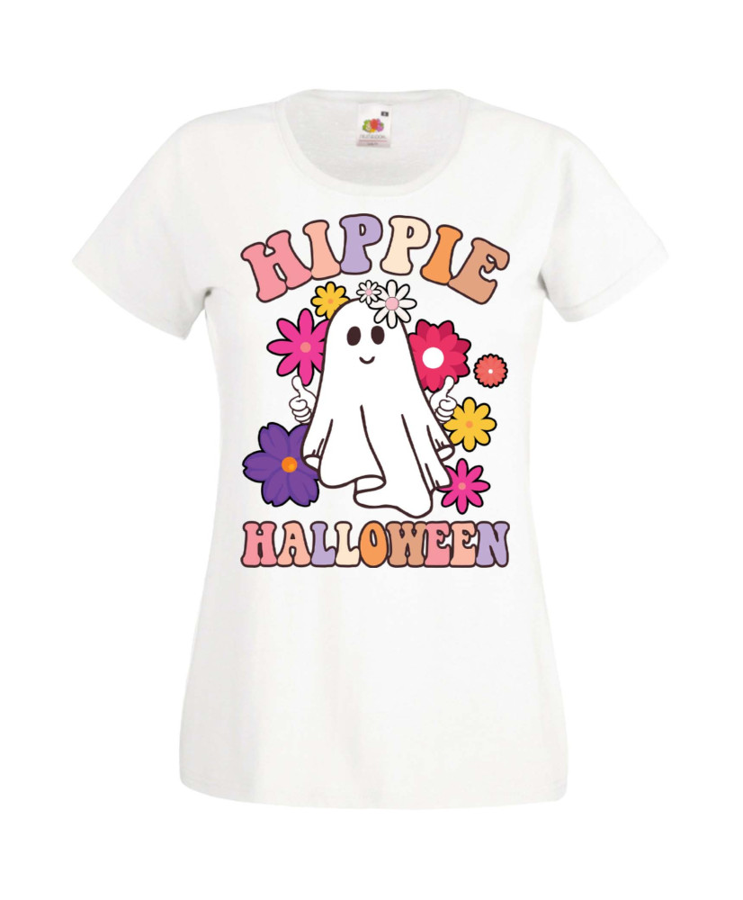 Дамска Тениска Хелоуин Вси Светии Halloween Halloween, October, Pumpkin, Spooky, Witch, Ghost, Candy, Trick Or Treat, Disguise, 