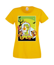 Дамска Тениска Хелоуин Вси Светии Halloween The Simpsons Семейство Симпсън Подарък За Halloween, Вси Светии, Хелоуин, The Simpso