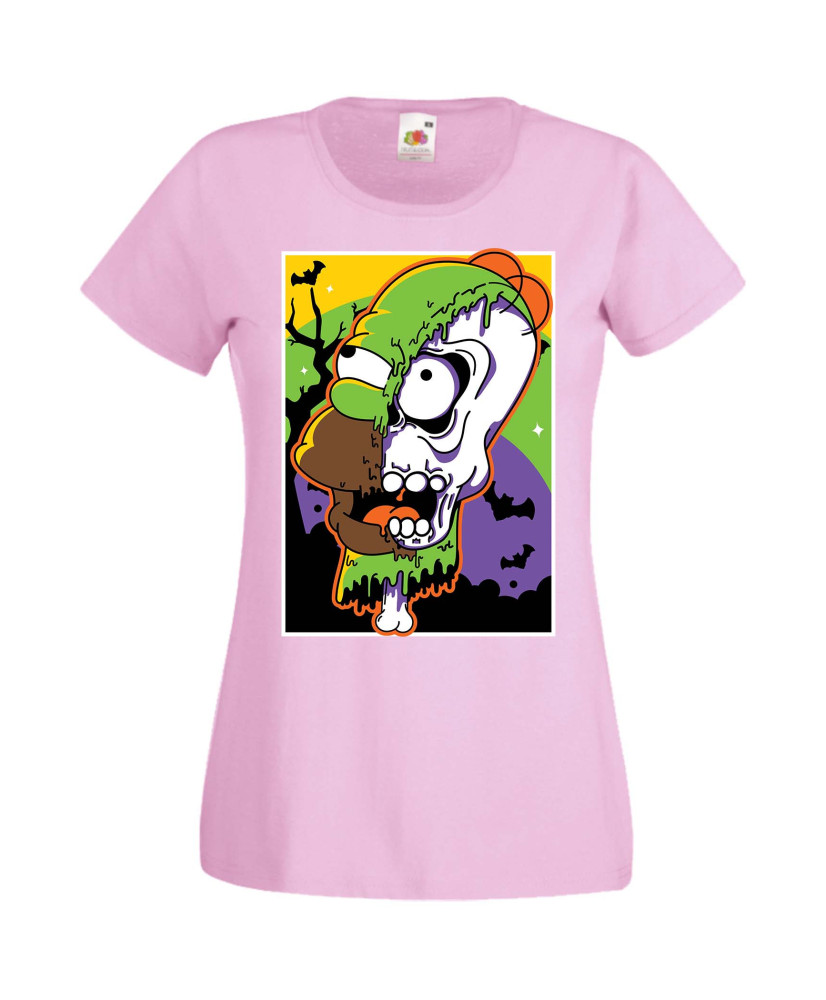 Дамска Тениска Хелоуин Вси Светии Halloween The Simpsons Семейство Симпсън Подарък За Halloween, Вси Светии, Хелоуин, The Simpso