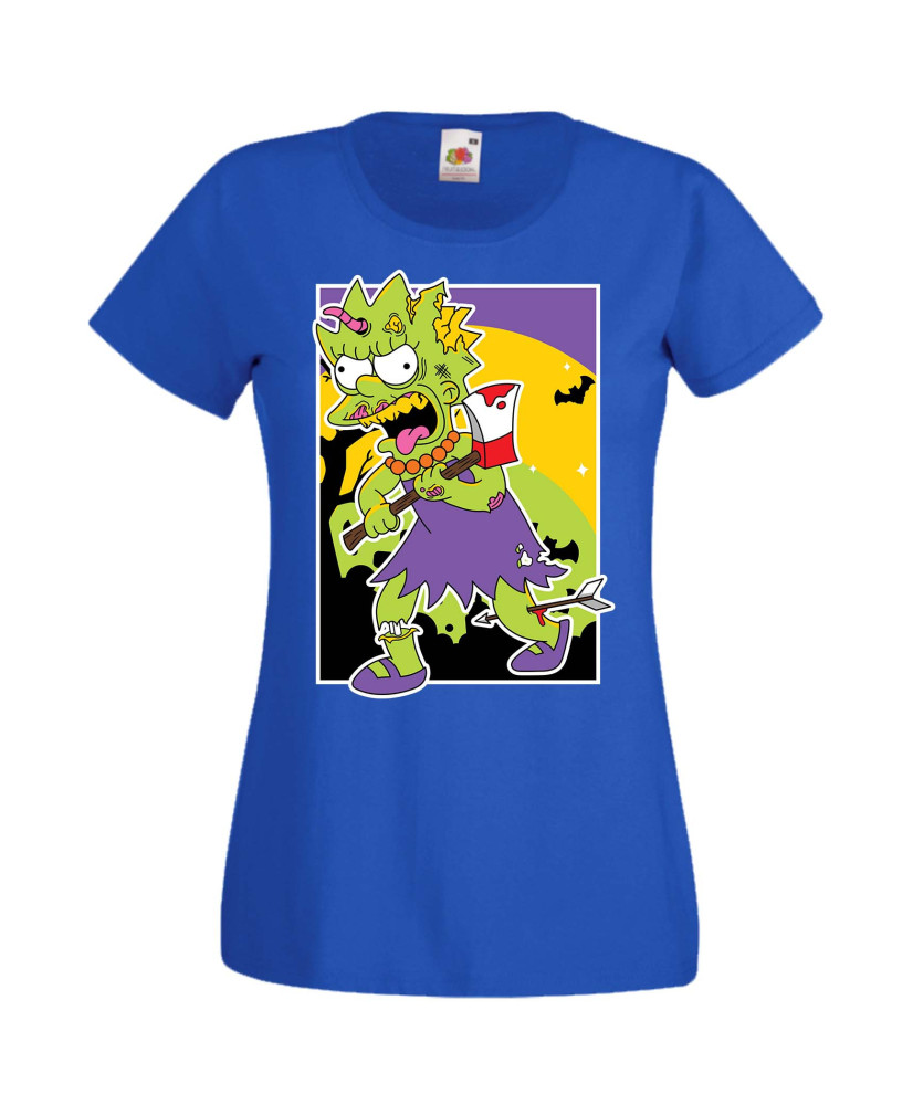 Дамска Тениска Хелоуин Вси Светии Halloween The Simpsons Семейство Симпсън Подарък За Halloween, Вси Светии, Хелоуин, The Simpso
