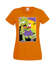 Дамска Тениска Хелоуин Вси Светии Halloween The Simpsons Семейство Симпсън Подарък За Halloween, Вси Светии, Хелоуин, The Simpso