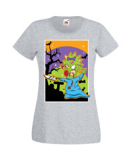 Дамска Тениска Хелоуин Вси Светии Halloween The Simpsons Семейство Симпсън Подарък За Halloween, Вси Светии, Хелоуин, The Simpso