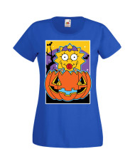 Дамска Тениска Хелоуин Вси Светии Halloween The Simpsons Семейство Симпсън Подарък За Halloween, Вси Светии, Хелоуин, The Simpso