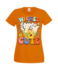 Дамска Тениска Хелоуин Вси Светии Halloween Halloween, October, Pumpkin, Spooky, Witch, Ghost, Candy, Trick Or Treat, Disguise, 