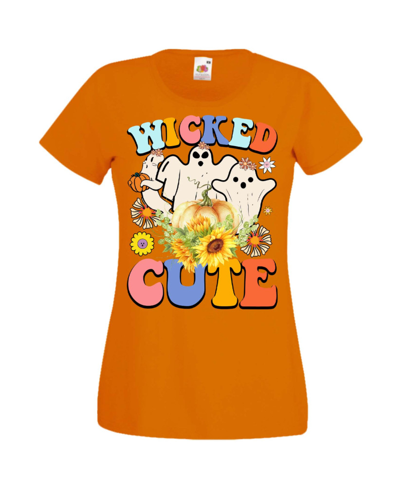 Дамска Тениска Хелоуин Вси Светии Halloween Halloween, October, Pumpkin, Spooky, Witch, Ghost, Candy, Trick Or Treat, Disguise, 